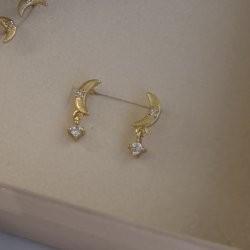 �reringe DREAMLIT MOONCHARM - Forgyldt S�lv