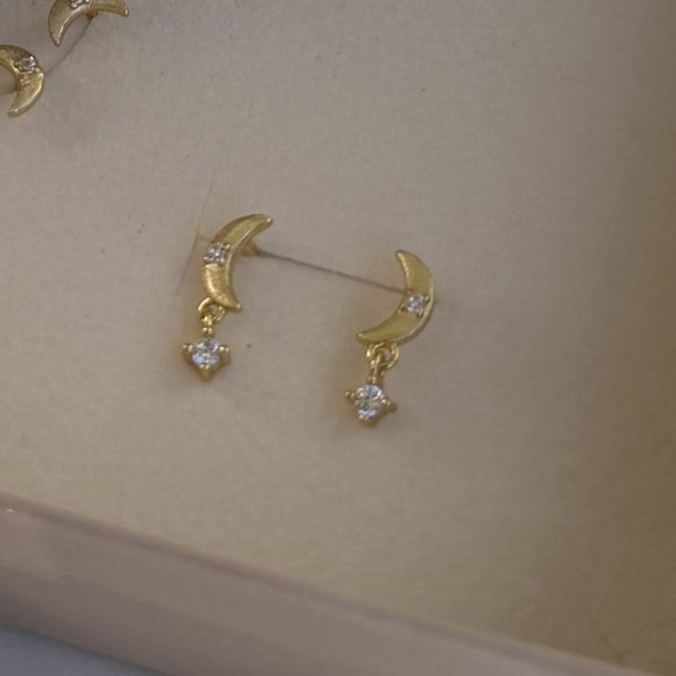 �reringe DREAMLIT MOONCHARM - Forgyldt S�lv