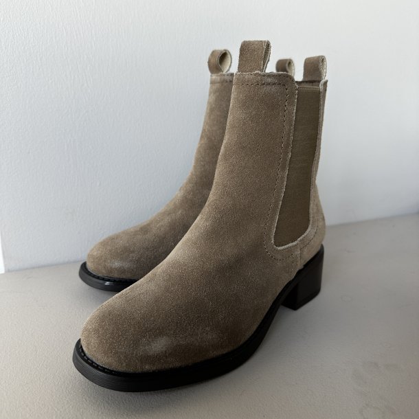 Ankelstvle Marenve beige ruskind Str. 37-41