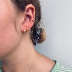 retrd m. earcuff forgyldt