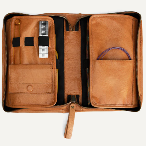 Effi strikke etui skind