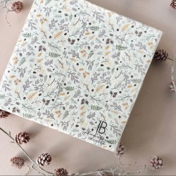 Middagsservietter efterrsblade 3-lags papir 40 x 40 cm