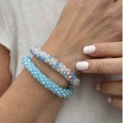 Chunky elastik armbnd miks