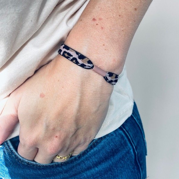 Leopard hrelastikker st af 4 stk