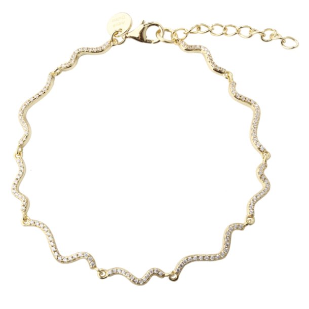 Armbnd CURVA Armbnd forgyldt slv