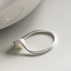RING PEARL RING slv
