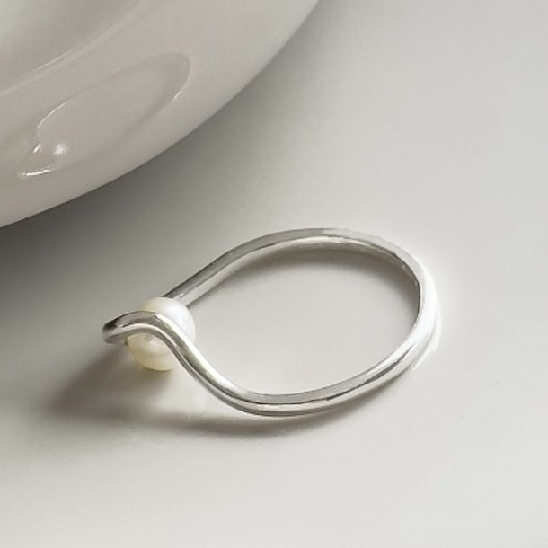 RING PEARL RING slv