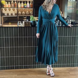 Plisseret Kjole str. S-L