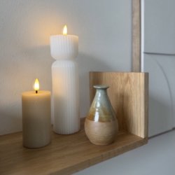 LED bloklys snoet H 10 x  5,5 cm