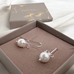 rekrog BOW &amp; PEARLS  Sterling Slv