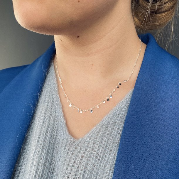 Halskde ELEGANT sterling slv