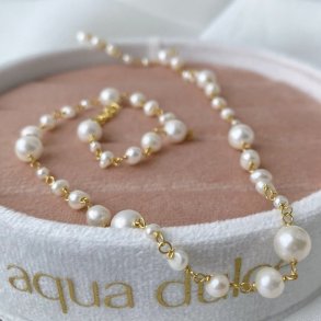 Halskde GHITA forgyldt slv