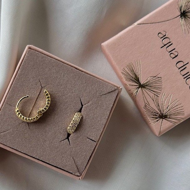 Hoops SWAY 13 mm Forgyldt Slv