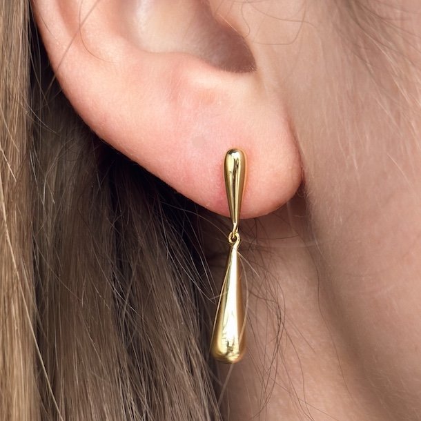 reringe SHINY DROP forgyldt slv