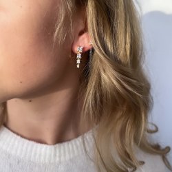 restikker EDGE LONG Forgyldt Slv