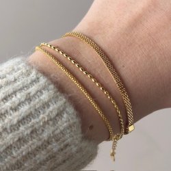 Armbnd FLATA Forgyldt slv