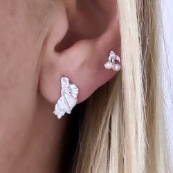 restikker KOI SMALL HALF LEAF Sterling Slv