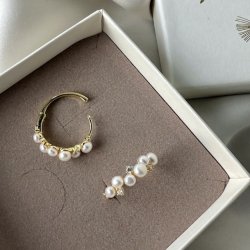 HOOPS DARLING BUBBELS 20mm forgyldt slv