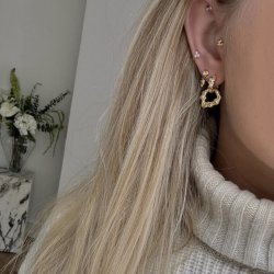 Hoops Nephele forgyldt slv