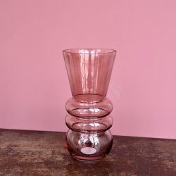 Vase Flare glas rosa