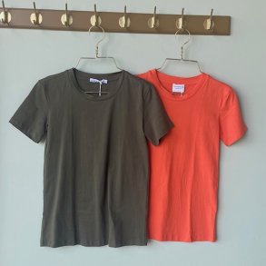 Basic T-Shirt Orange - beige - oliven