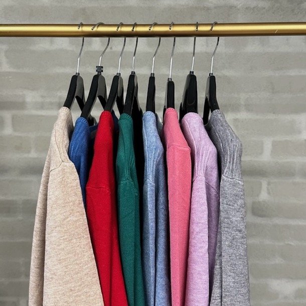 Bluse stripen dot - viskose m-xl