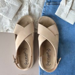 Fly Flot dame sandal beige skind str. 36-41