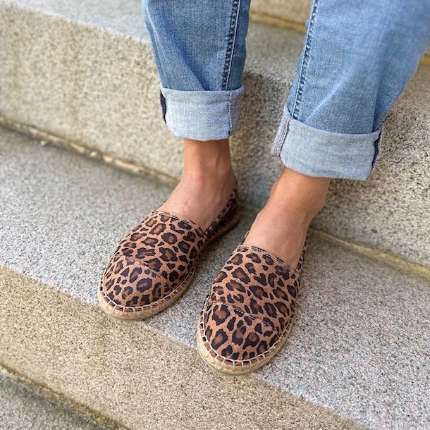 Espadrillos soft Med Bast - skind Leo str. 36-42