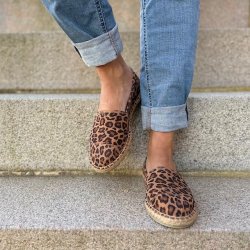 Espadrillos soft Med Bast - skind Leo str. 36-42