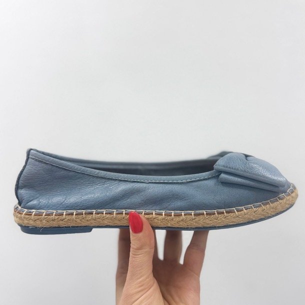 Espadrillos BOW soft med bast BL skind str. 36-41
