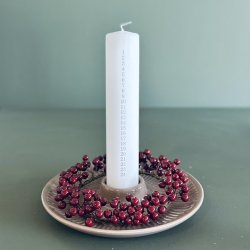 Lysestage til bloklys H 3,5 -  D 24cm