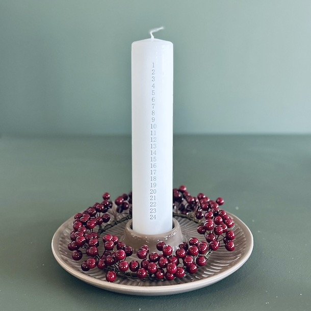 Lysestage til bloklys H 3,5 -  D 24cm