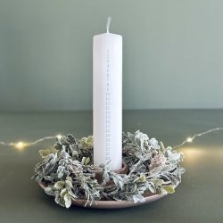 Lysestage til bloklys H 3,5 -  D 24cm