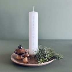 Lysestage til bloklys H 3,5 -  D 24cm