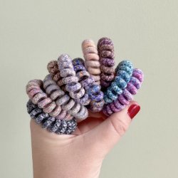 Spiral elastikker meleret farver