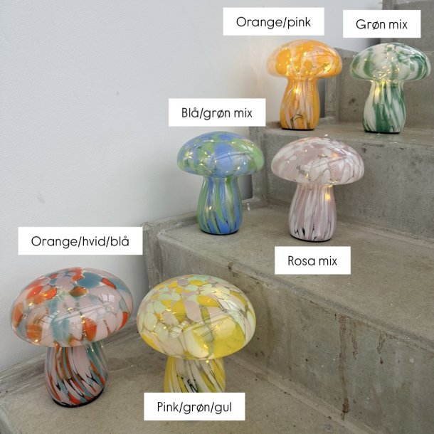 Lampe Mushy chips, glas 17x�15 cm