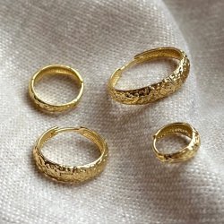 Hoops CAPPA 12 mm Forgyldt slv