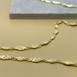 Halskde MILA links forgyldt slv