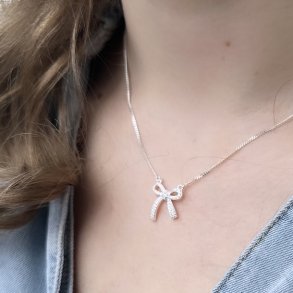 Halskde ELEGANT BOW Stelring Slv