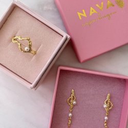 Fingerring Ezili forgyldt sv