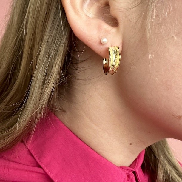 Hoops New Fanny 18 mm forgyldt slv 