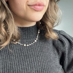 Halskde GHITA forgyldt slv