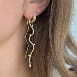 retrde WAVY Forgyldt slv