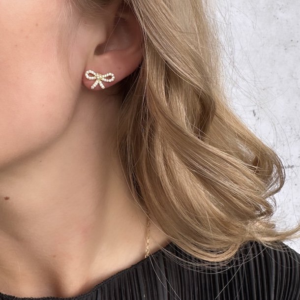 restikker BOW TIE  Forgyldt Slv