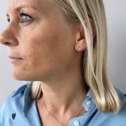 restikker hjerte LOVE ME SMALL Forgyldt Slv