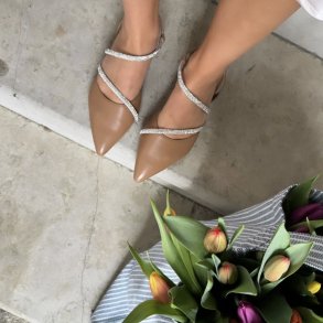 Ballerina FEMINISTA CAPPUCCINO soft skind str 36-41