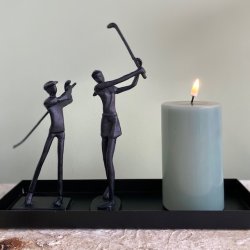 Metal figur kvinde Golfspiller