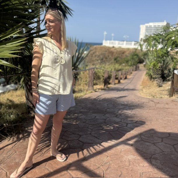 Top Sarah med v-neck 