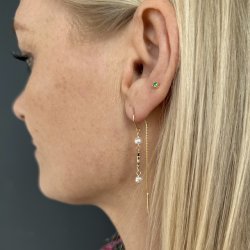 retrde Pearl forgyldt slv