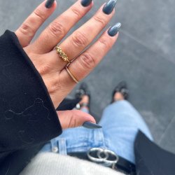 Fingerring DARLING ROCK Forgyldt Slv